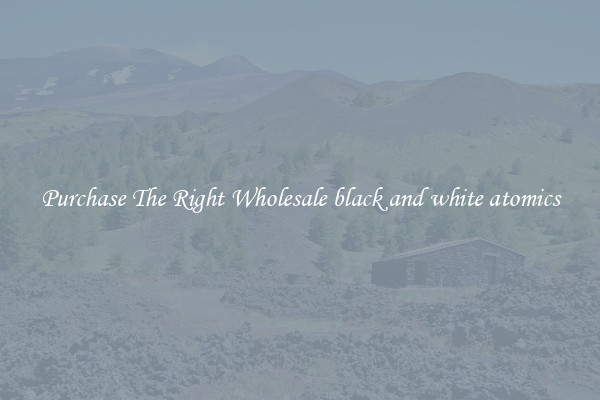 Purchase The Right Wholesale black and white atomics