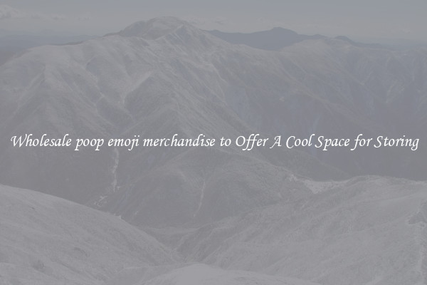 Wholesale poop emoji merchandise to Offer A Cool Space for Storing