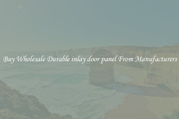 Buy Wholesale Durable inlay door panel From Manufacturers