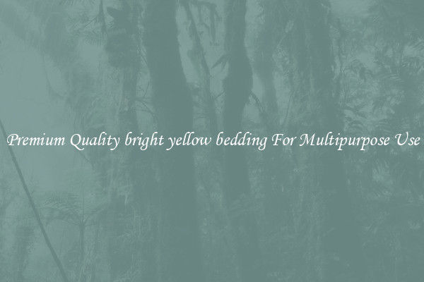 Premium Quality bright yellow bedding For Multipurpose Use