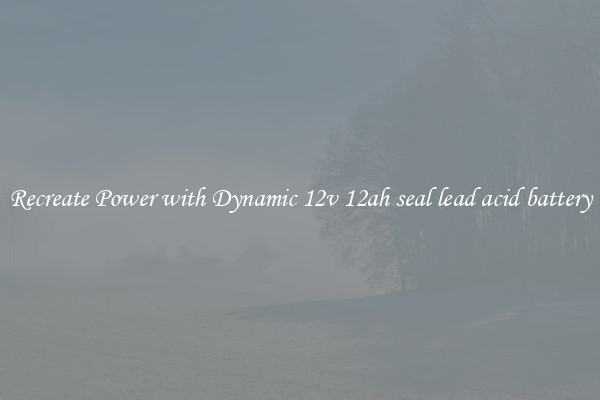 Recreate Power with Dynamic 12v 12ah seal lead acid battery