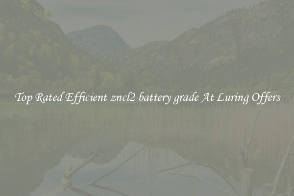 Top Rated Efficient zncl2 battery grade At Luring Offers