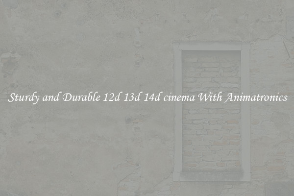 Sturdy and Durable 12d 13d 14d cinema With Animatronics