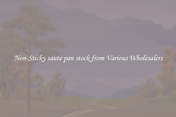 Non-Sticky saute pan stock from Various Wholesalers