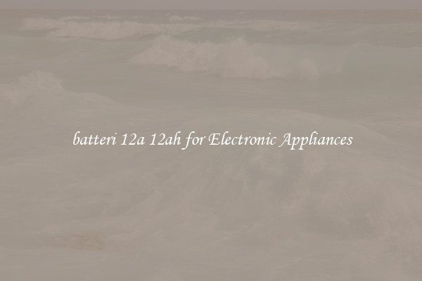 batteri 12a 12ah for Electronic Appliances