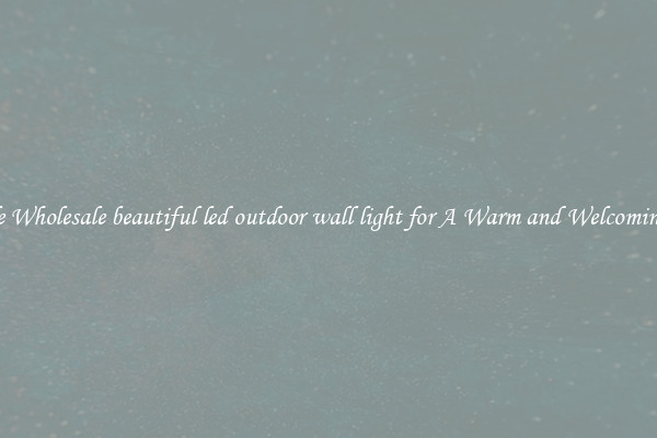 Notable Wholesale beautiful led outdoor wall light for A Warm and Welcoming Home