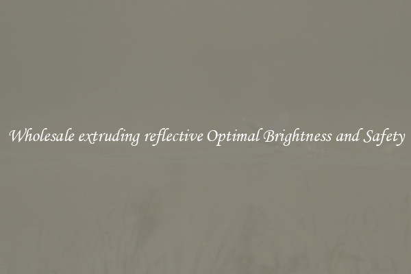Wholesale extruding reflective Optimal Brightness and Safety
