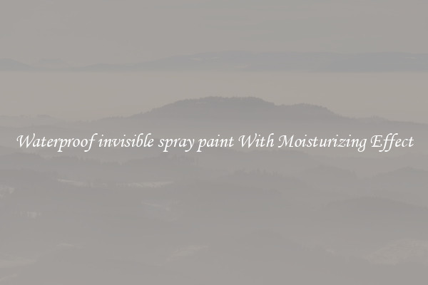Waterproof invisible spray paint With Moisturizing Effect