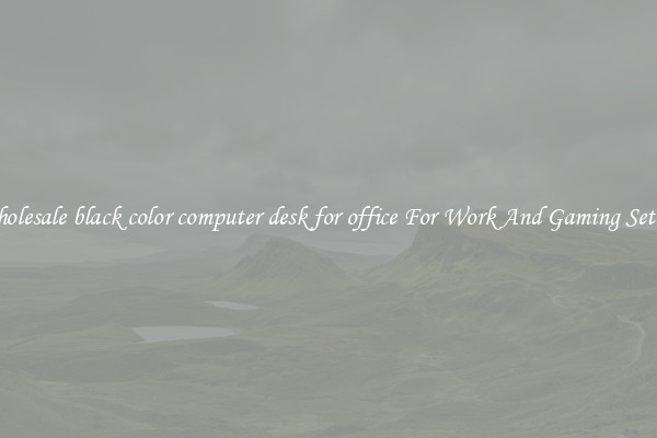 Wholesale black color computer desk for office For Work And Gaming Setups