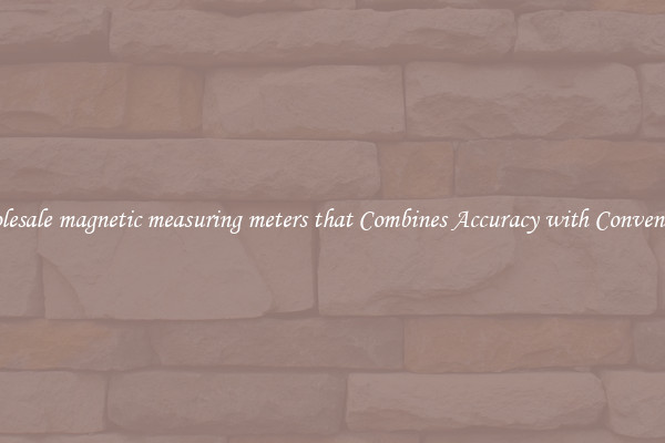 Wholesale magnetic measuring meters that Combines Accuracy with Convenience