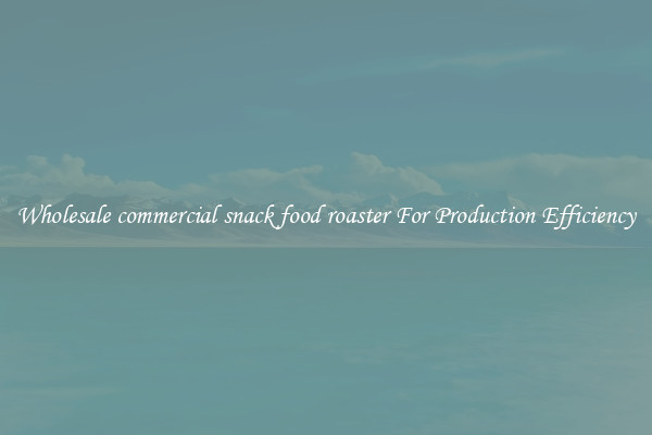 Wholesale commercial snack food roaster For Production Efficiency